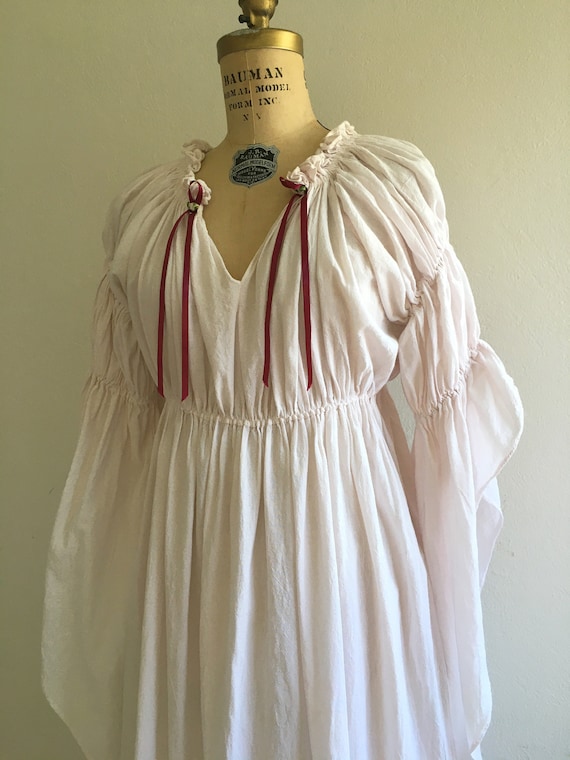 Vintage 1980s Maxi Peasant Dress - Ren Faire, Medi