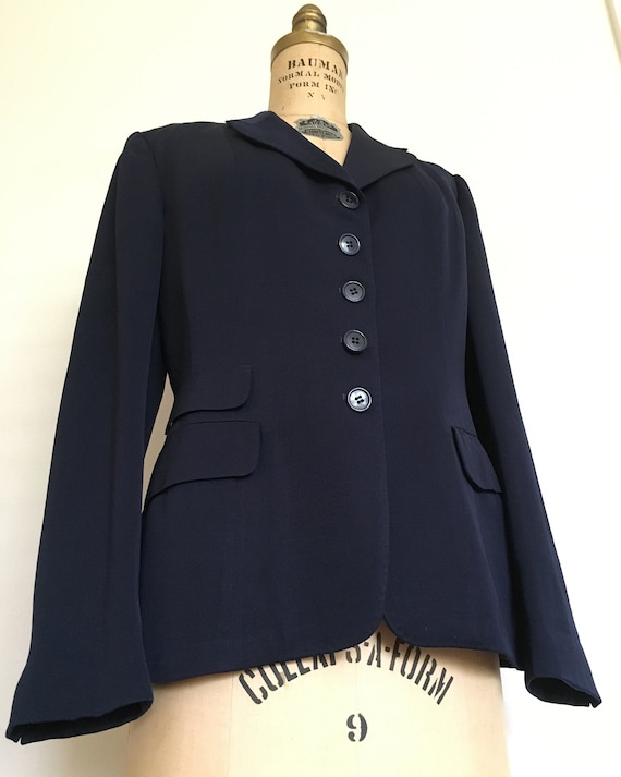 Vintage 1950s Ladies Gabardine Suit Jacket - Dead… - image 1