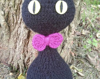 Black cat amigurumi, crochet, handmade