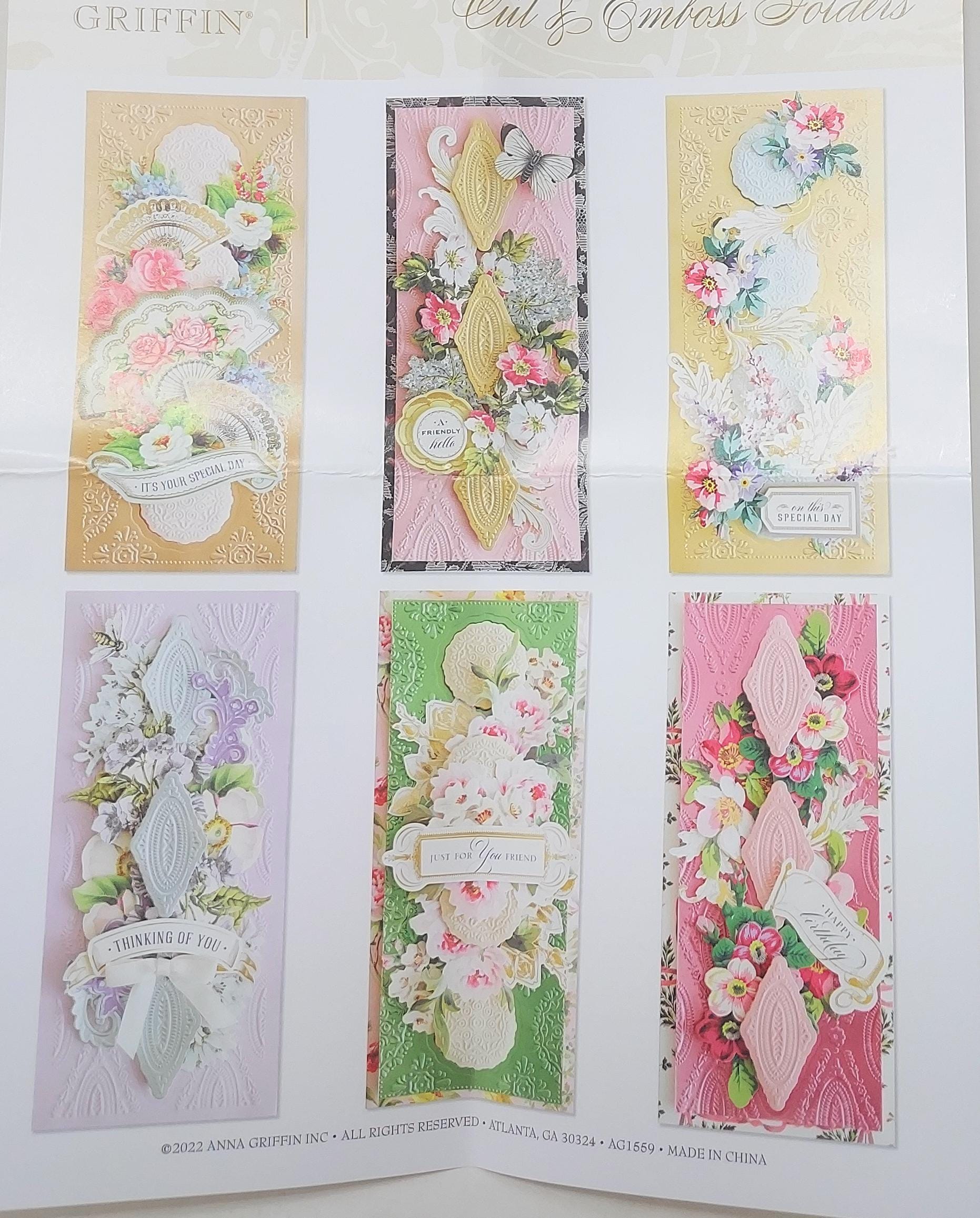 Anna Griffin Perfect Pattern Slimline Cut & Emboss Folders 826024 ...