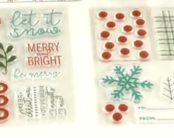 Diamond Press Holiday Gift Bag 26 Stamp & 18pc Die Set