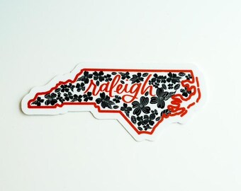 Raleigh, North Carolina : Hometown series, Raleigh, Dogwood, NC sticker