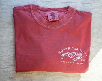 North Carolina Comfort Colors T-shirt: NC Home State Pride