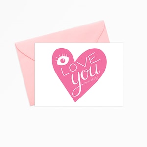 Printable Greeting Card - INSTANT DOWNLOAD - I Love You (times infinity)
