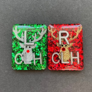 Reindeer Xray Markers, With 2 or 3 Initials, Christmas Xray Markers, Holiday Xray Markers