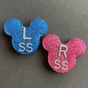 Mouse Ears Xray Markers, With Initials, Glitter