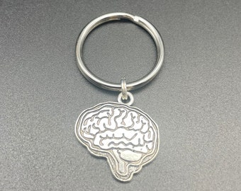 Brain Keychain, Medical, Neurologist, Anatomy