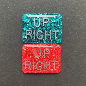 Aufrechter Röntgenmarker, Positionsröntgenmarker, Positionsanzeige, Pfeil nach rechts oben