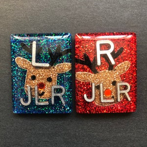 Rudolph Xray Markers, With 2 or 3 Initials, Christmas Xray Markers, Holiday Xray Markers, Reindeer