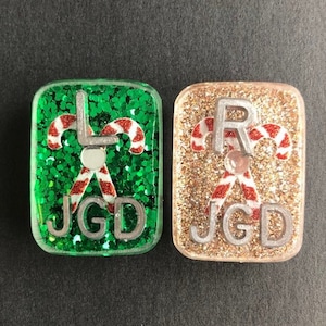 Candy Cane Xray Markers, With 2 or 3 Initials, Christmas Xray Markers, Holiday Xray Markers
