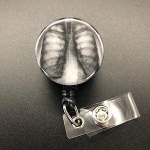 Xray ID Retractable Badge Holders, Bones, Anatomy, Radiology, Chest X-Ray