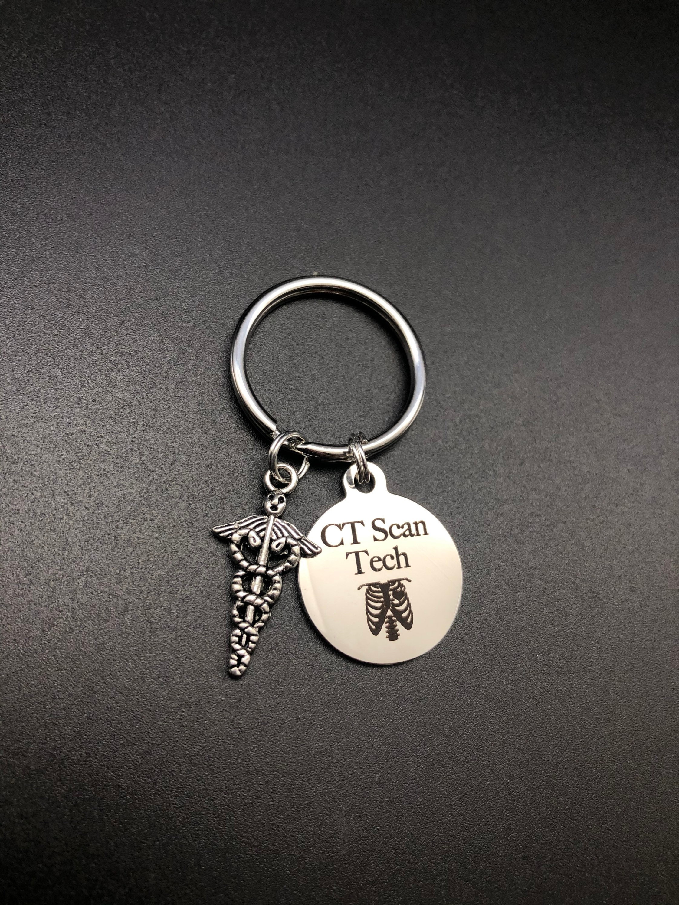 CT Scan Tech Keychain Radiology Graduation Skeleton | Etsy