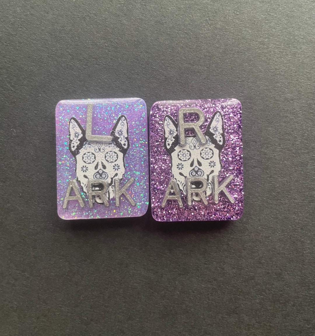 German Shepherd Sugar Skull Xray Markers, With 2 or 3 Initials ...