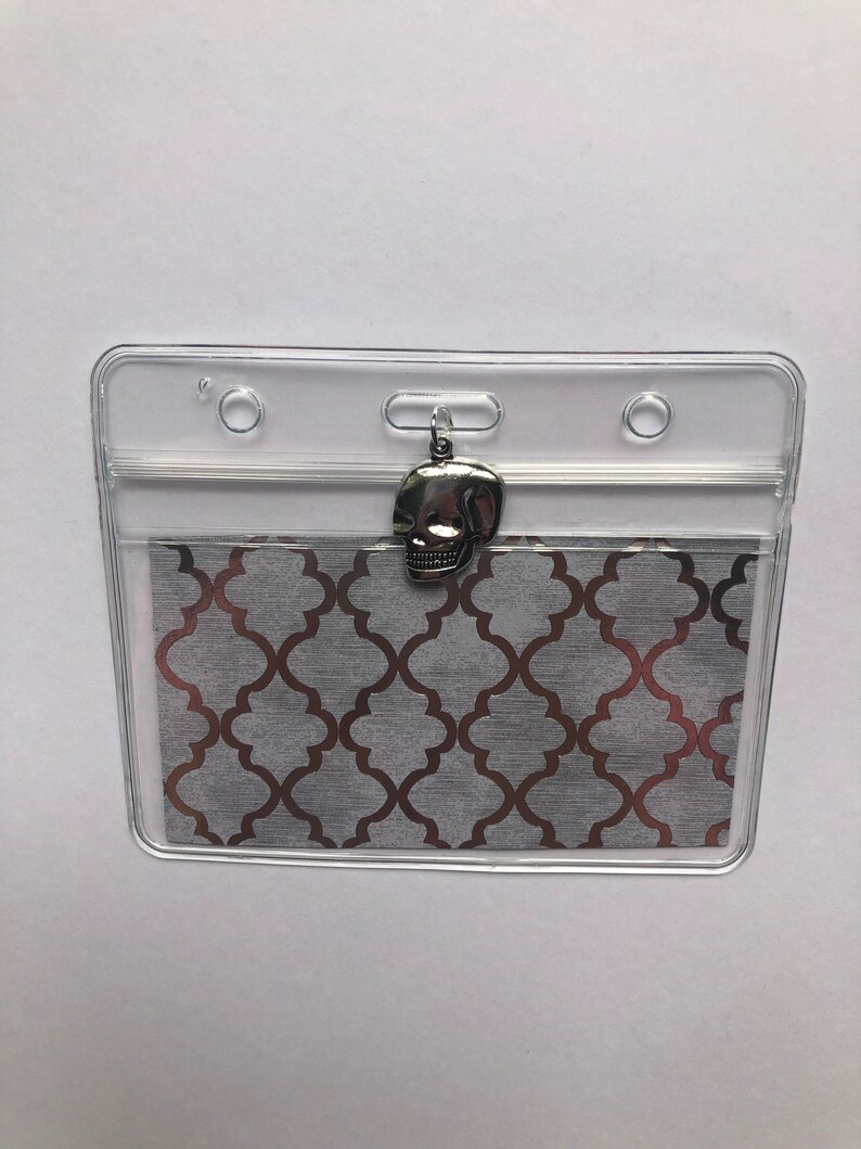 Xray Marker Holder with Skull Charm Silver Etsy