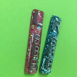 Long Narrow Rectangle Glitter Xray Markers 3 Initials Tight Collimation Small image 6