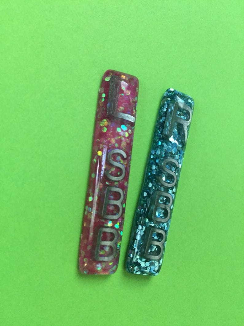 Long Narrow Rectangle Glitter Xray Markers 3 Initials Tight Collimation Small image 5