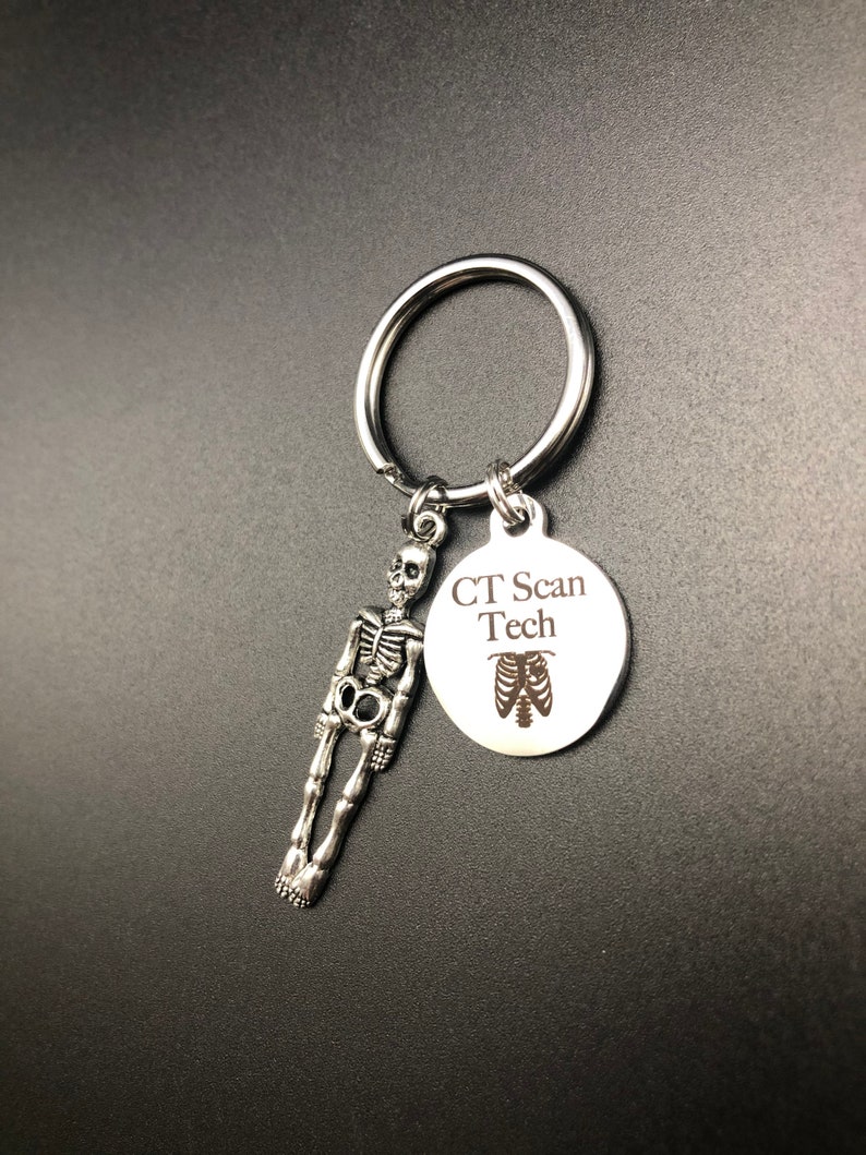 CT Scan Tech Keychain Radiology Graduation Skeleton | Etsy