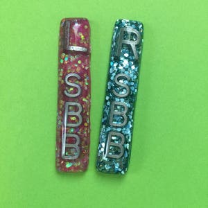Long Narrow Rectangle Glitter Xray Markers 3 Initials Tight Collimation Small image 4