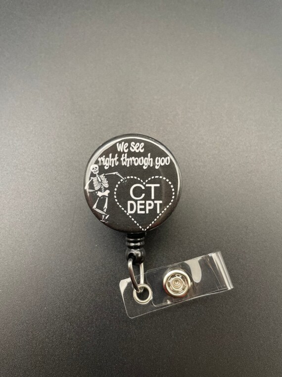 We See Right Through You, ct Tech, Retractable ID Reel Badge Holder, ct Dept