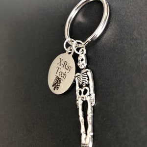 Xray Tech Gift, Xray Tech Keychain, Skull Radiology Graduation Skeleton ...