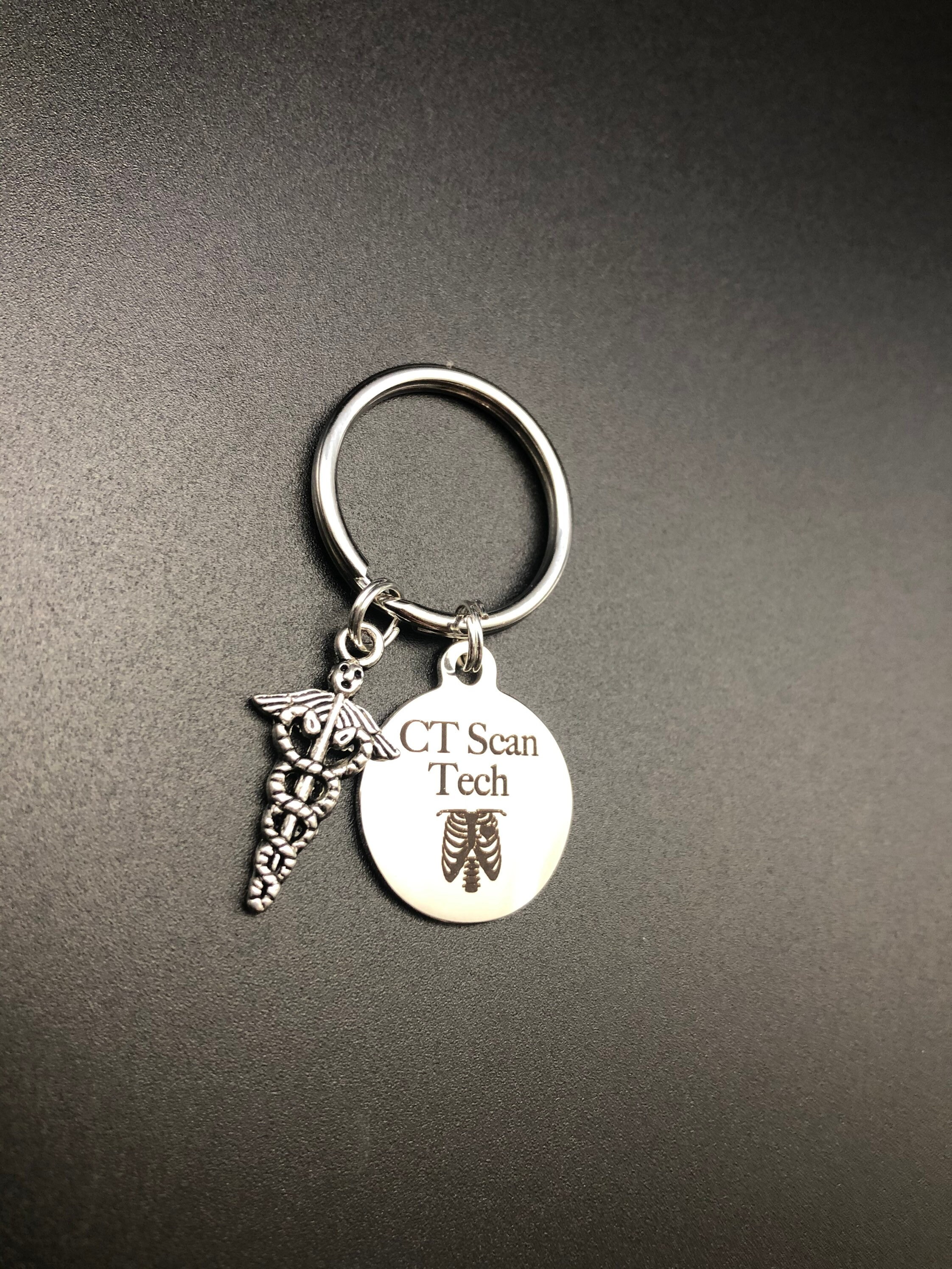 CT Scan Tech Keychain Radiology Graduation Skeleton | Etsy
