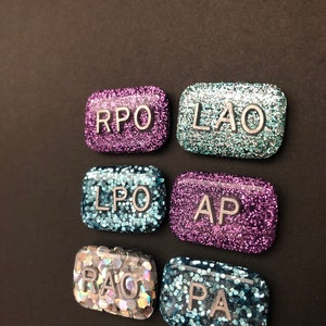 Rao Rpo Lao Lpo, Ap, Pa, Positional Xray Markers, Rectangle, Glitter, X-ray Markers, Position Indicator image 5