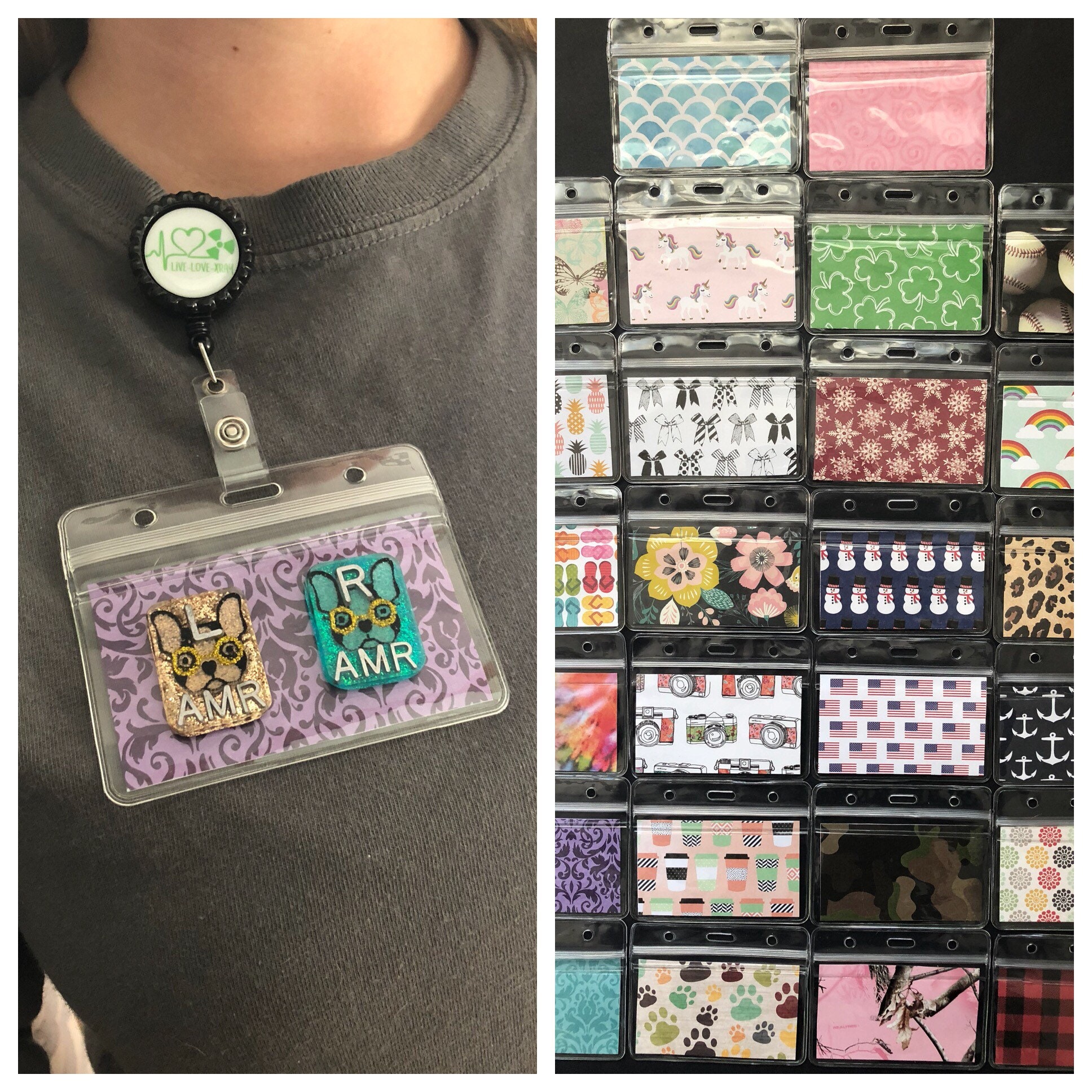 Xray Marker Holder ID Badge, Patterns