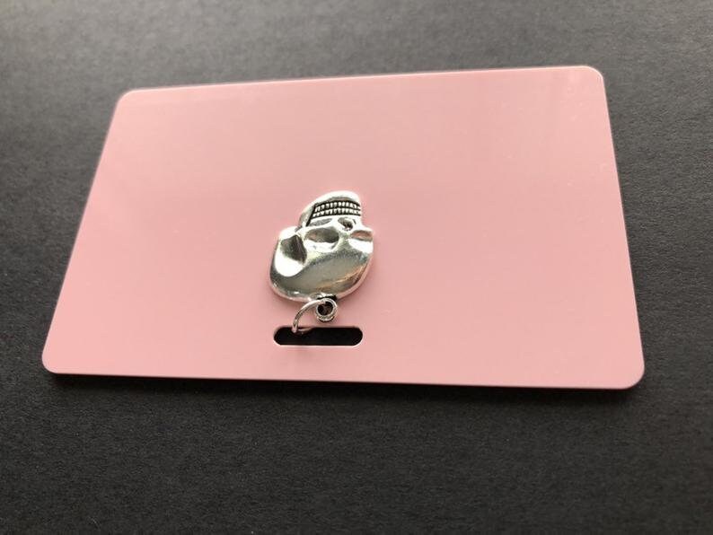 Xray Marker Holder With Oblique Skull Charm Etsy