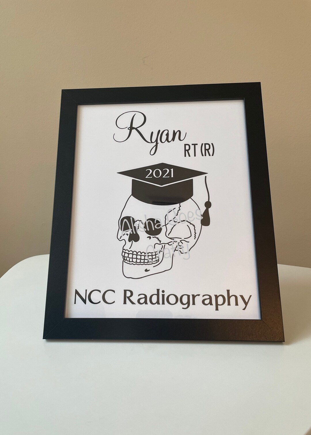 Radiography Graduation Gift Personalized Picture Frame Etsy