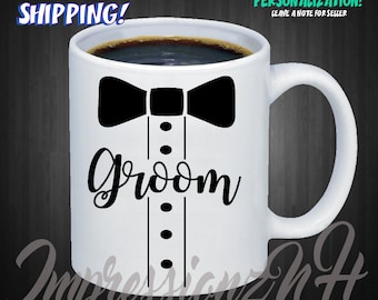 Groom gift - wedding shower gift - groom mug - engagement mug - groom - groom to be