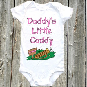 Daddys Caddy - golf baby bodysuit shirt, golf baby onesie