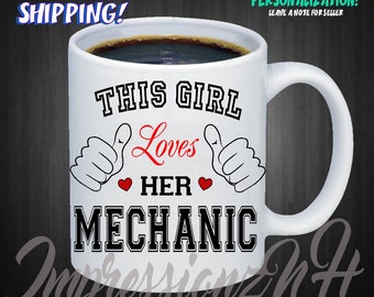 funny mechanic mug - mechanic wife - mechanic girlfriend