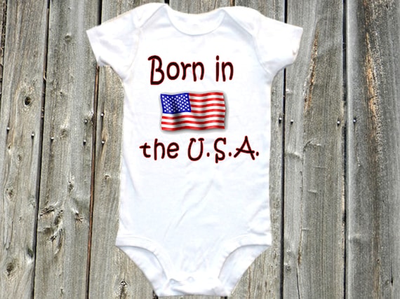 born in the usa onesie