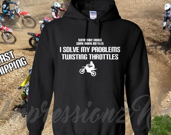 motocross dirtbiking hoodie - dirt bike shirt - mx- dirt bike gift - sobriety shirt