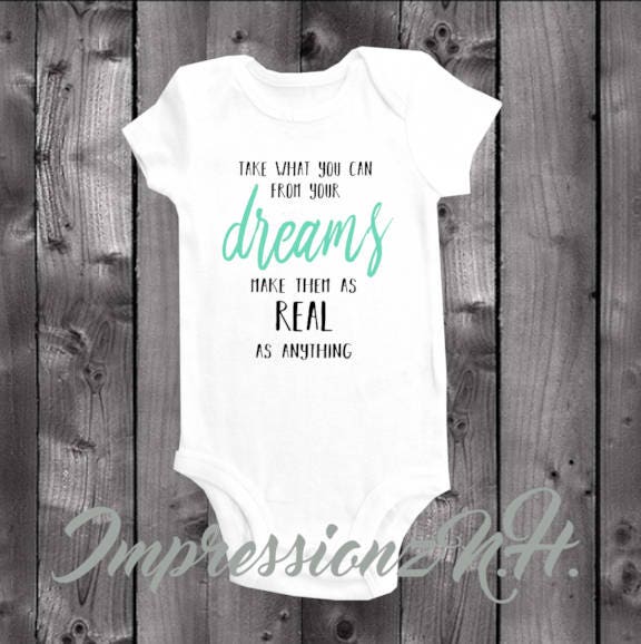 Cute Inspirational Song Lyrics Baby Onesie And One Piece Etsy
