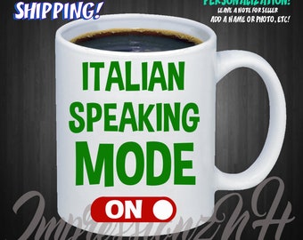 italian mug - gift for italian - italian flag