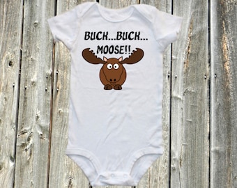 śliczny Łoś Baby shirt-Buck Buck Łoś-Łoś z nich Body Moose