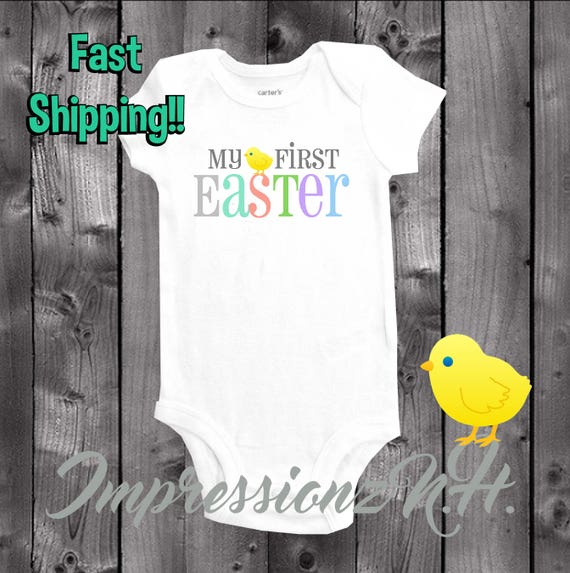 my first easter onesie boy