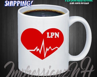 LPN mug - LPN gift - Nurse gift - Doctor gift - nurse mug - Nurse appreciation - Healthcare gift - Medical school graduate