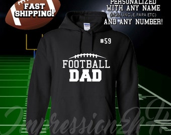 Football Dad Hoodie, Football Dad hoode sweatshirt, Game Day Hoodie, Team Spirit, Team pride, Coach hoodie
