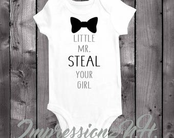 Mr. Steal your girl - Funny baby onesie, funny baby bodysuit. Baby boy gift