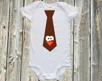 Cute Baby shirt dla Dziękczynienia-Turcja krawat