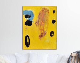 Original abstract painting Yellow painting abstract art original art original painting modern painting wall art abstract wall art modern art