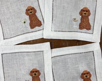 The Tipsy Dog - Cockapoo Cocktail Napkins
