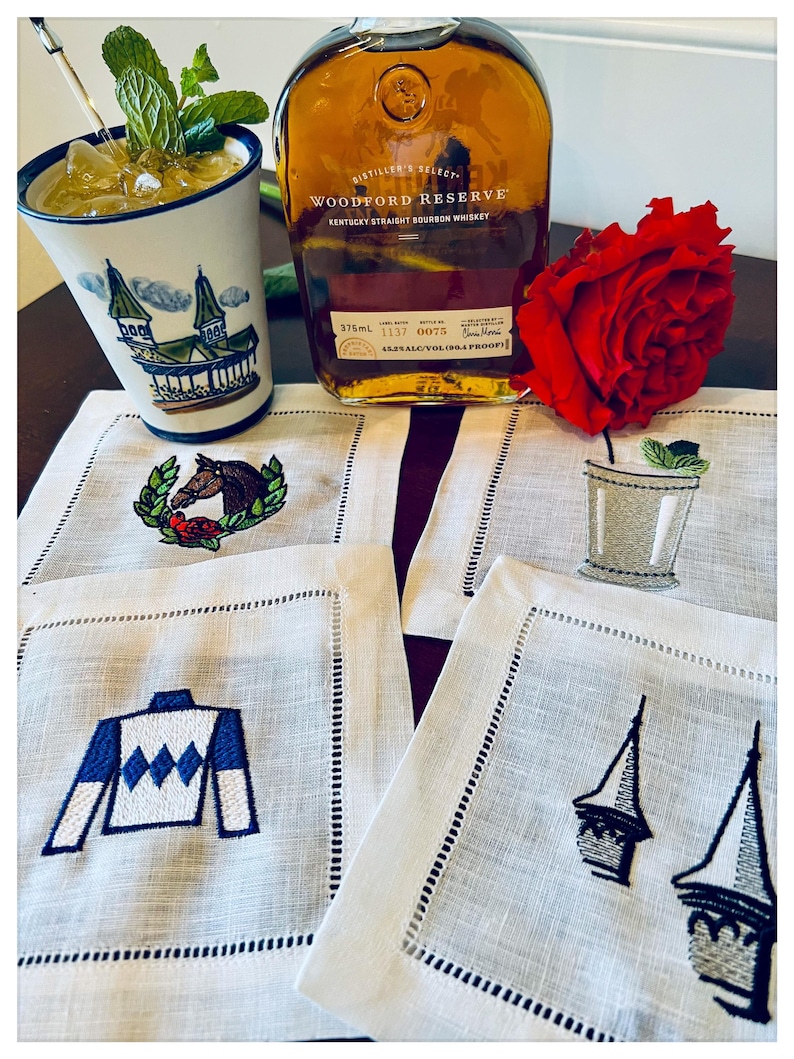 Paddock Threads Twin Spires Cocktail Napkins - Thumbnail 2