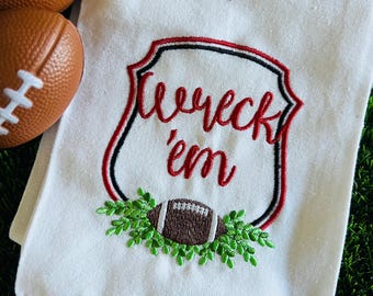 Go Team Texas Tech Football Tea Towel
