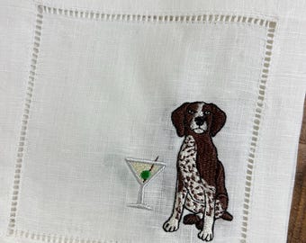 The Tipsy Dog - German Short Hair Pointer Cocktail Napkins