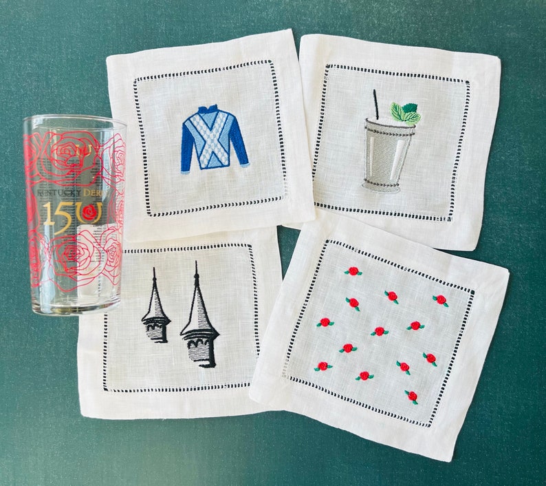 Paddock Threads Derby Cocktail Napkin