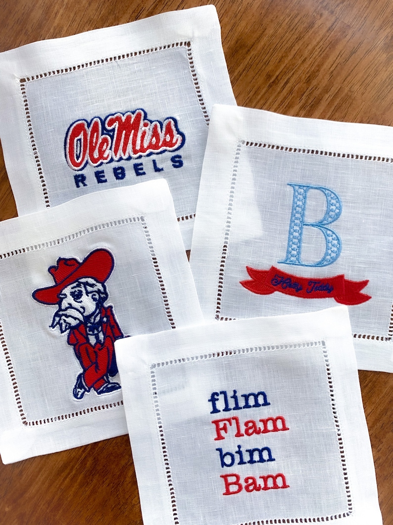 Paddock Threads Ole Miss Spirit Cocktail Napkin