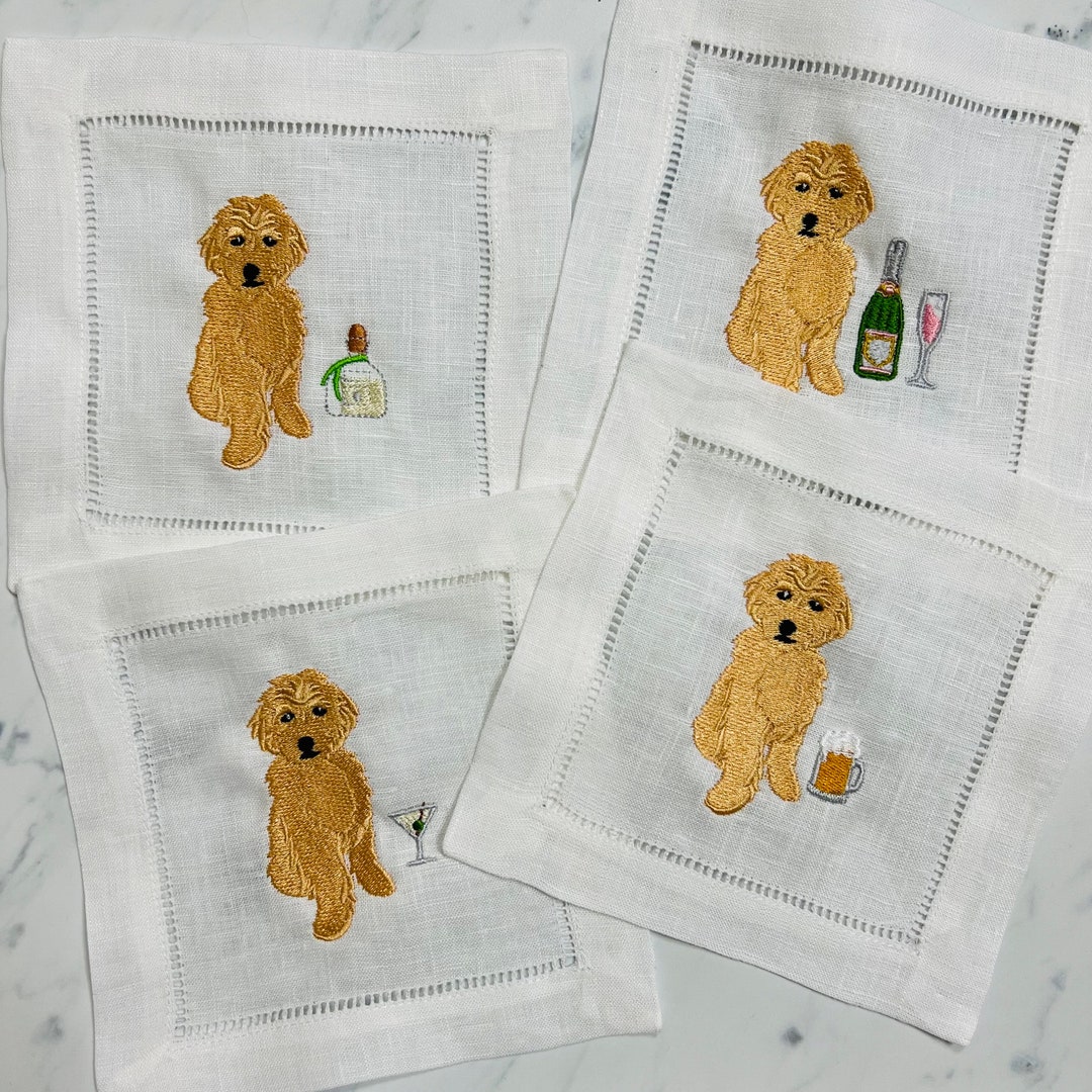 Tipsy Goldendoodle Cocktail Napkins Etsy